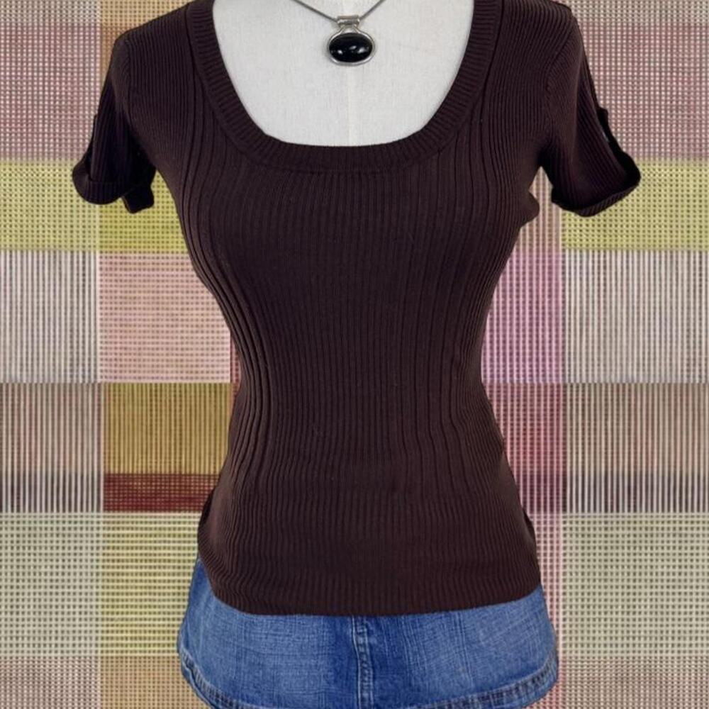 Vintage 2000’s Brown Synched Sweater Top